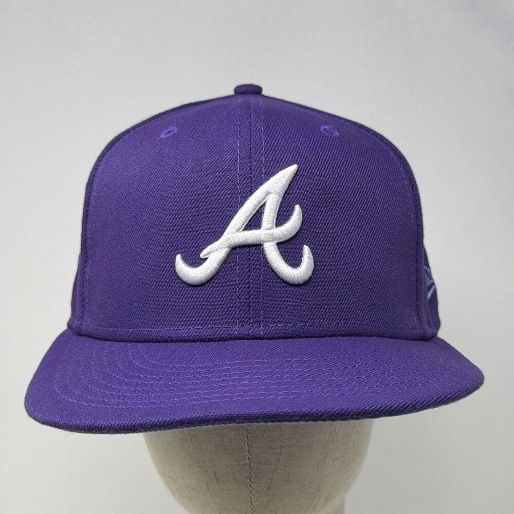New Era 59fifty Cooperstown 1995 World Series Atlanta Braves Logo Purple 7 5/8